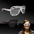 Black & White Sparkle Slotted Eyeglasses